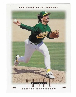 DENNIS ECKERSLEY 1996 Upper Deck Baseball Young At Heart # 101 Oakland HOF NM-MT - Image 1 of 2