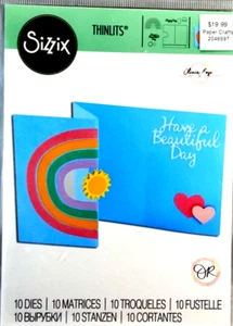 Have A Beautiful Day Rainbow Positive Spin Spring Sizzix Cutting Die 10 Dies - Picture 1 of 2