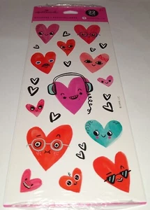Hallmark Valentinstag Herzen Nerdy coole Aufkleber NEU NOS - Bild 1 von 1