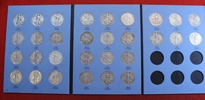 Medio dólar Walking Liberty 1937-1947 G-XF nueva carpeta Whitman completa WL39 - Imagen 1 de 6