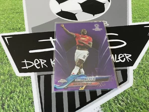Topps Chrome Champions League 17/18 - Base Card Purple /250 Lukaku Man United - Picture 1 of 2