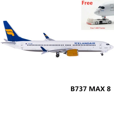 (Rare)1:400 Aeroclassics AC419304 Iceland Air  B737 MAX 8 TF-ICE +Free Tractor - Image 1 of 3