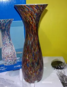 Kenroy Modelli Multi Color Confetti Vase Light Blown Art Glass 15" 60 watt LAMP - Picture 1 of 6