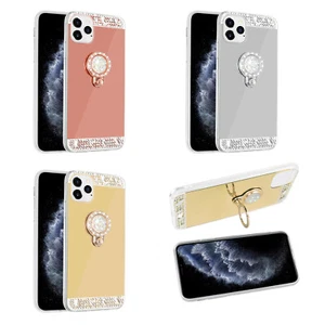 For iPhone 12 Mini 12Pro Max Mirror Glitter Case with Ring Holder Kickstand - Picture 1 of 20