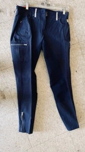 PANTALONES *Damas *Talla 30 cintura AZUL MARINO 4 vías ELASTIZADOS *Crebilla frontal NUEVO asiento completo Horze - Imagen 1 de 4