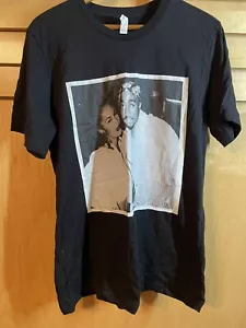 2 Pac & Salina Picture T-Shirt By Bella-Canvas Size L Black/Silver - Picture 1 of 7