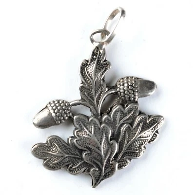 Vintage Charm Ciondolo in argento: GHIANDE CON FOGLIE - GLANDS WITH LEAVES - Immagine 1 di 2