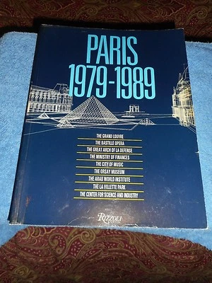 PARIS 1979-1989 Sabine Fachard PB Book English & French Text French Architecture - Image 1 of 4