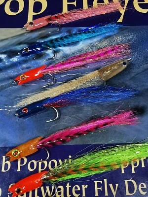 3x UK BEST BASS,PIKE,SALMON  Saltwater Flies Surf Candy 2/0,11CM FLY sage ORVIS - Image 1 of 4