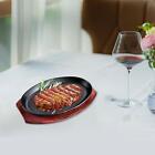 Steak Griddle, Cast Iron Non-Stick Grill Pan for Restaurant Hobs