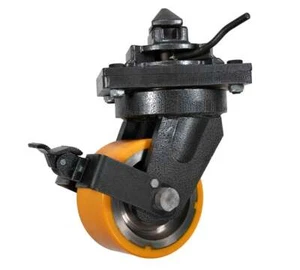 Heavy Duty 8" ISO Shipping Container Caster Wheels with Brakes 11000 lbs WLL - Picture 1 of 10