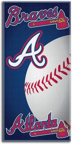 Atlanta Braves Authentic Beach Towel MLB Baseball Falcons Summer Home Run Catch Cover