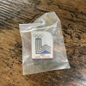 1980 XIII OLYMPIC WINTER GAMES LAKE PLACID Pin In Plastic - Picture 1 of 5