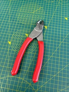 Snap on 100 Jahre Jubiläum Blechschere 7" VectorEdge diagonale Seitenschneider rot 87ACF - Bild 1 von 3