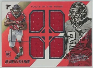 DEVONTA FREEMAN 2014 Panini Absolute Tools of the Trade Rookie Quad Silver /25 - Picture 1 of 2