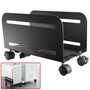 Computer Gehäuse Ständer Halter CPU Desktop PC Tower Roller Räder Breite verstellbar - Bild 1 von 6