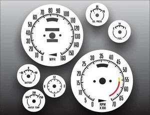 White Face Gauges for 1968-1974 Chevrolet Corvette Big Block Tach - Picture 1 of 4