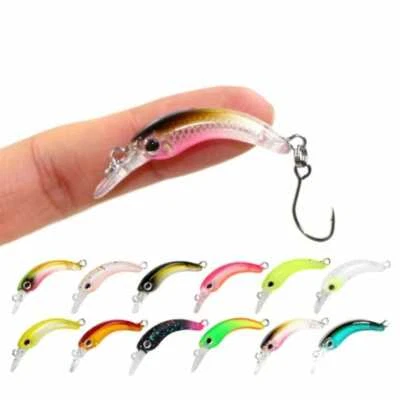Wobbler Trout Crankbait Angeln Raubfisch Tauchschaufel 3D Köder  3,8 cm 1,5 g - Bild 1 von 2
