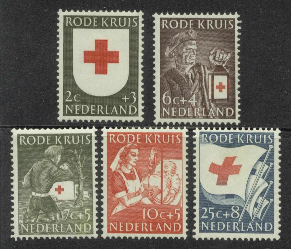 Netherlands Issue 1953 (607-611) Red Cross Foto 1 de 1