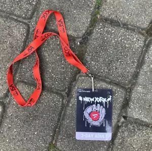 FANATICS Fest Used '3 Day Adult' Badge / Entry Ticket - RARE w/ lanyard NYC 2024 - Picture 1 of 3