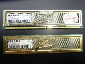 OCZ Gold Series 2GB (2x1GB) DDR2 OCZ2G8002GK PC2-6400 5-5-5 1.8v #R644 - Bild 1 von 2