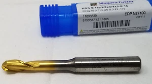 Niagara N27100, 5/16" x 3/8 x 3/4 x 3-5/16" HSS, Ball End Mill, 2FL, TiN - Picture 1 of 6