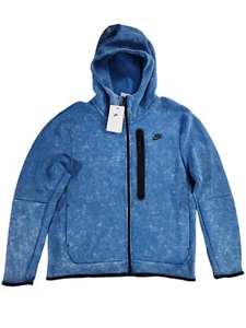 Nike Sportswear Tech Fleece Full-Zip Hoodie Marina Blue DM6515-407 Men's Size L - Picture 1 of 12