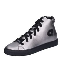 BG396 AGILE by RUCOLINE  2815 A BITARSIA Shoes Women Gray Sneakers Synthetic lea