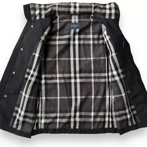 Burberry LONDON nylon vest Black Size S Nova Check Men's AUTHENTIC - Picture 1 of 10
