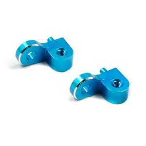 Yeah Racing Aluminum Rear Upper Damper Mount Blue for Tamiya 1/10 Crawler CC-01 - Picture 1 of 3