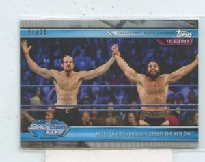 RUSEV & AIDEN 2019 Topps WWE Road WrestleMania Silver Parallel #D /25 N - Picture 1 of 1