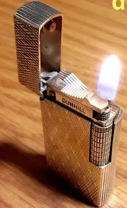 Encendedor Dunhill Rollagas 70 plata en funcionamiento sin caja - Imagen 1 de 9