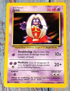 Pokemon Card Jynx 31/102 Base Set Basic Uncommon 1999 - Picture 1 of 4
