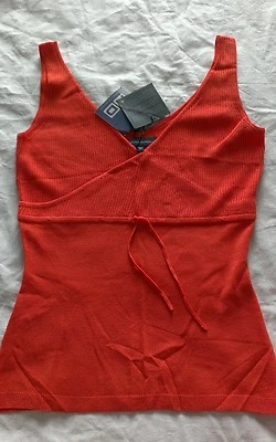 NUEVO CON ETIQUETAS AD ADOLFO DOMINGUES CORAL primavera verano top tejido sin mangas mujer talla mediana Foto 1 de 4