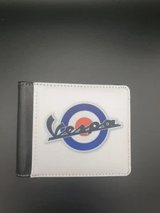 Vespa Target Alta Calidad Delgada Cuero PU Billetera Scooter Skinhead Ska Envío y devolución GRATIS - Imagen 1 de 3