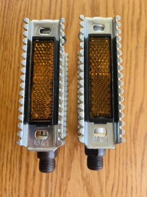 Vintage Union Brand Old School K10491 Rat Trap Bicycle Pedals USA - Image 1 of 4