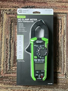 Commercial Electric True Rms AC Clamper Meter with Temperature 1011 112 438 - Picture 1 of 1