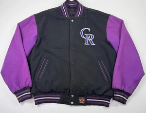 JH Designs Colorado Rockies Reversible Jacket Jeff Hamilton MLB Mens Size Large - Picture 1 of 21