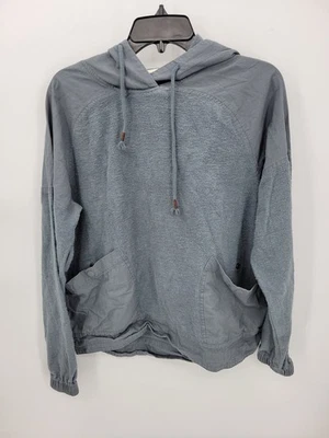 Sudadera con capucha REI Cooperative para mujer gris medio cáñamo algodón orgánico pulóver al aire libre Foto 1 de 4