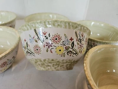 Temp-tations by Tara Juego de 6 cuencos de sopa de cereales ramo verde Foto 1 de 4