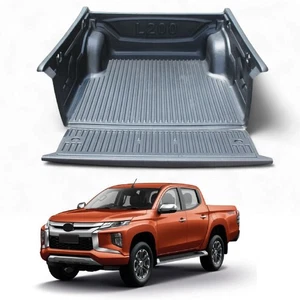SCHWARZE LKW BETTEINLAGE MATTE FÜR MITSUBISHI L200 TRITON SERIE 5 DOPPELKABINE 15-19 - Bild 1 von 4