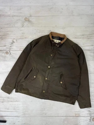 Винтажная мужская восковая куртка Barbour Barrington размер XL зеленая - Изображение 1 из 4