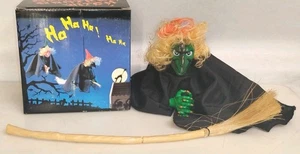 Vintage Halloween Sonic Control Hexe lacht & schüttelt Bewegung aktiviert Neu im Karton funktioniert - Bild 1 von 12