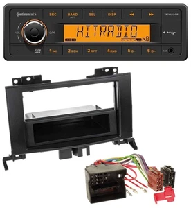 Continental 1DIN USB AUX MP3 Autoradio für Mercedes Sprinter ab 06 schwarz - Bild 1 von 5