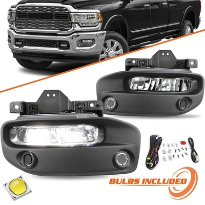 Luces antiniebla LED luces de conducción con cables de soporte para Dodge Ram 2500 3500 2019-2024  Foto 1 de 4
