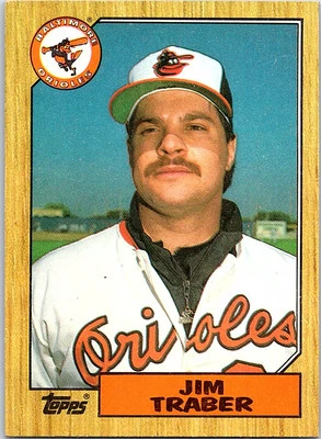 Jim Traber 1987 Topps #484 Baltimore Orioles - Image 1 of 2