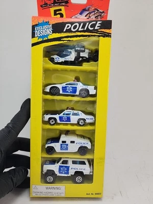 1995 Matchbox 5 Pack Police Blazer Hummer Camaro Helicopter Ford #060032 - Image 1 of 4