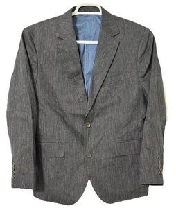 Blazer de lino para hombre Bonobos 38S gris Guabello abrigo deportivo italiano calce atlético - Imagen 1 de 5