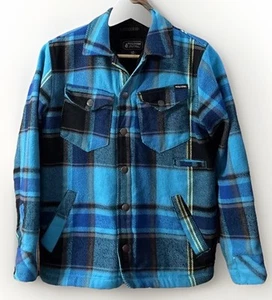 Boys Volcom Workwear Long Sleeve Fleece Lined Flannel Jacket Snap Front Large - Picture 1 of 15