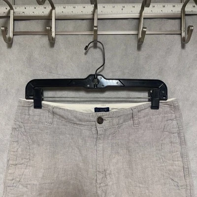 J Crew Shorts Men 30 Gray Linen Cotton Gramercy Academia Vacation Hybrid Casual - Image 1 of 4